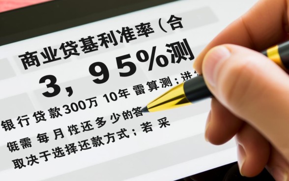 银行贷款30万10年每月还多少