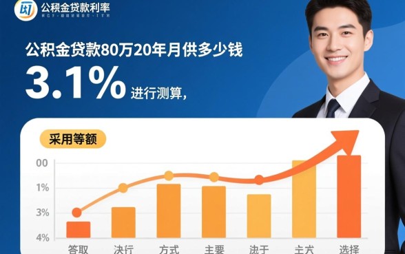 公积金贷款80万20年月供多少钱