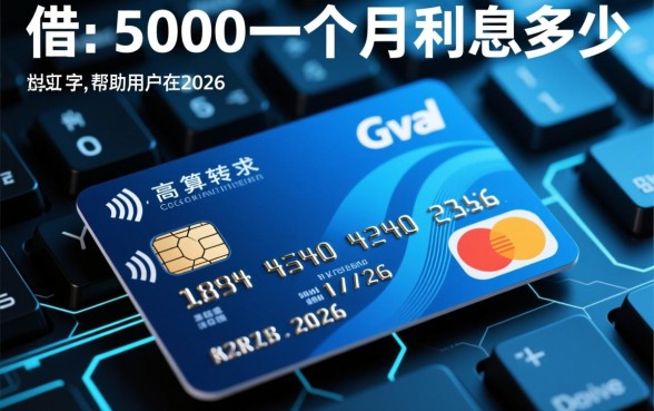信用卡借5000一个月利息多少
