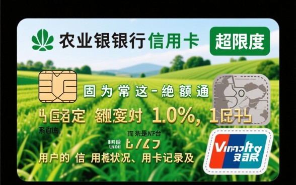 农业银行信用卡可以超限多少额度