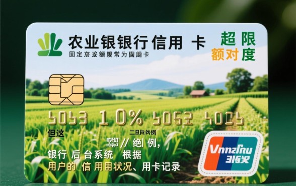 农业银行信用卡可以超限多少额度