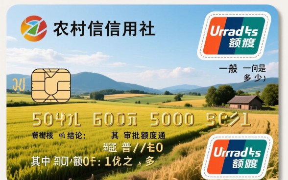 农村信用社信用卡额度一般是多少