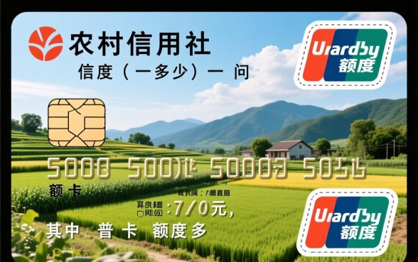 农村信用社信用卡额度一般是多少