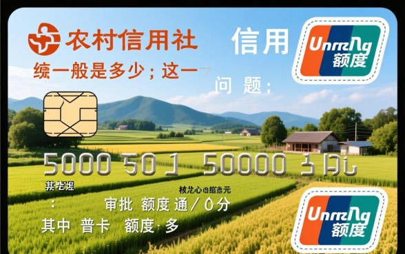 农村信用社信用卡额度一般是多少