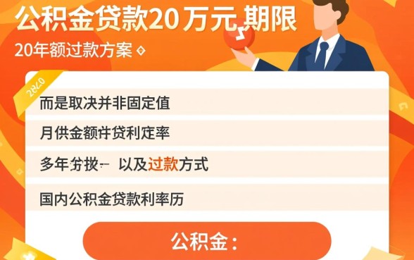 公积金贷款20万20年月供多少