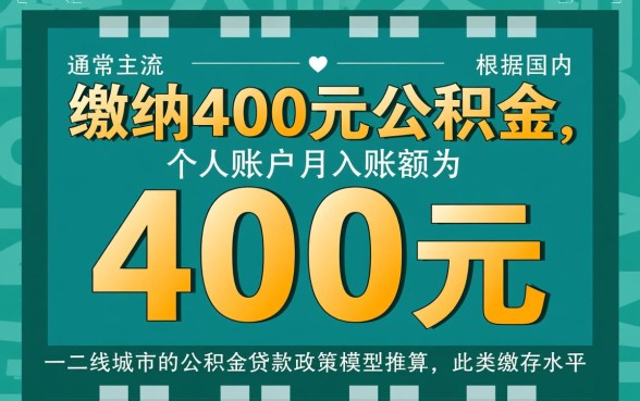 公积金每月交400可以贷款多少
