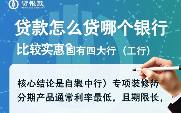 装修贷款怎么贷哪个银行比较实惠