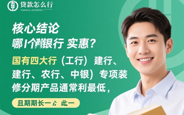 装修贷款怎么贷哪个银行比较实惠