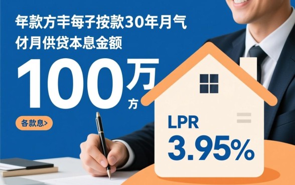 100万贷款30年月供多少