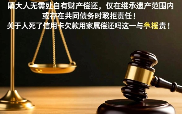 人死了信用卡欠款用家属偿还吗