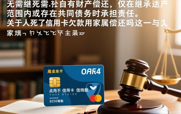 人死了信用卡欠款用家属偿还吗