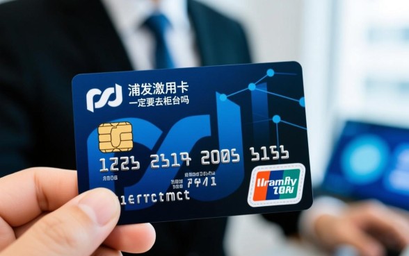 浦发信用卡激活一定要去柜台吗
