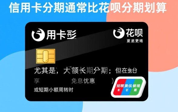 花呗分期和信用卡分期哪个划算