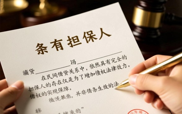 借条没有担保人有没有法律效力