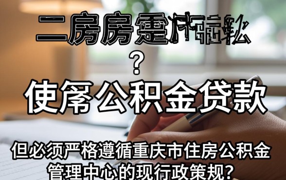 重庆二套房可以用公积金贷款吗