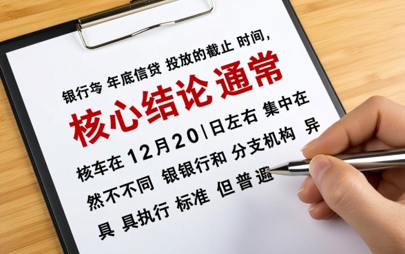 银行年底什么时候就不放贷款了