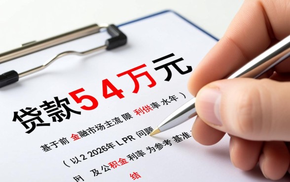 贷款54万30年还清月供多少