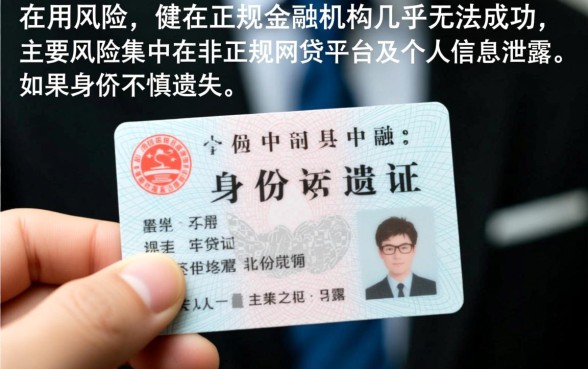 身份证掉了别人可以拿去贷款吗