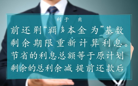 贷款30年提前还款利息怎么算