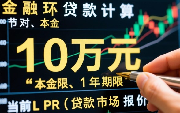 从银行贷款十万一年利息多少钱