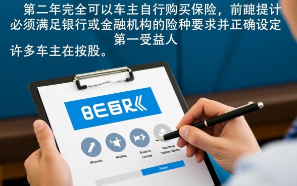 贷款车第二年可以自己买保险吗