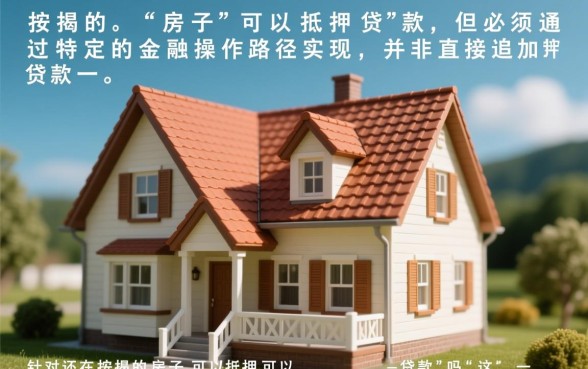 还在按揭的房子可以抵押贷款吗