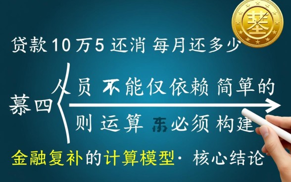 贷款10万5年还清每月还多少