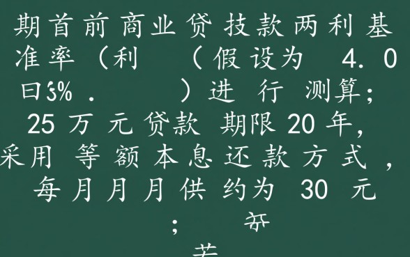25万贷款20年一个月还多少,25万贷款20年利息多少 25万贷款20年一个月还多少