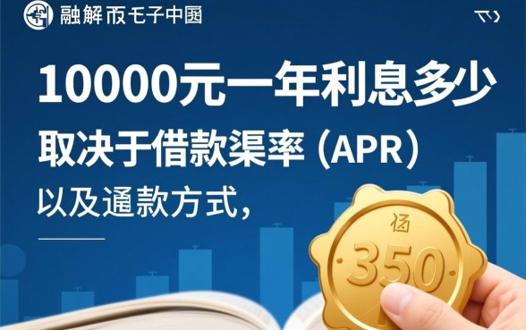 贷款10000元一年利息多少