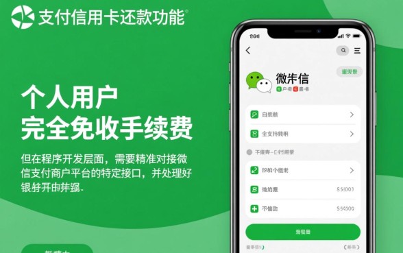 用微信还信用卡还要收手续吗