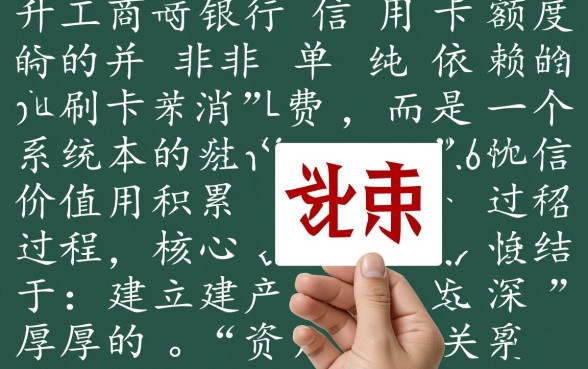 工商银行信用卡怎么提升额度