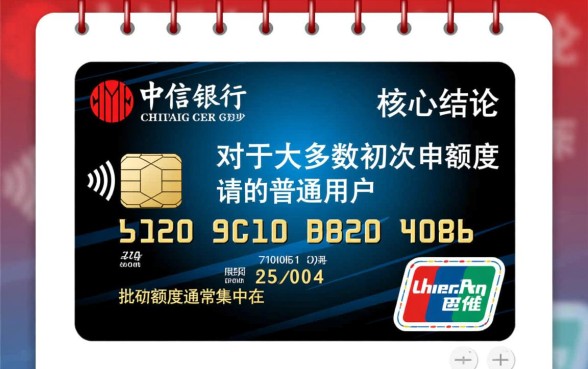 中信银行信用卡额度一般多少