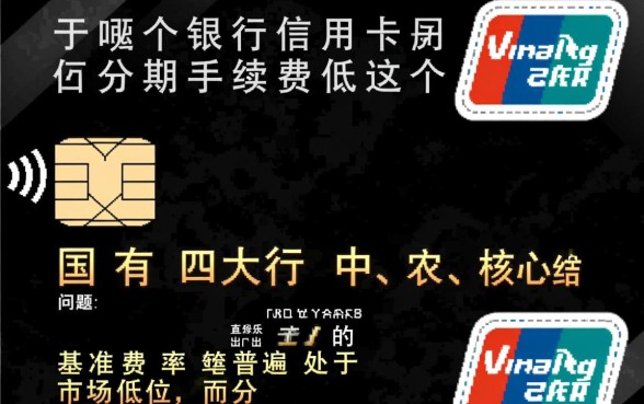 哪个银行信用卡分期手续费低