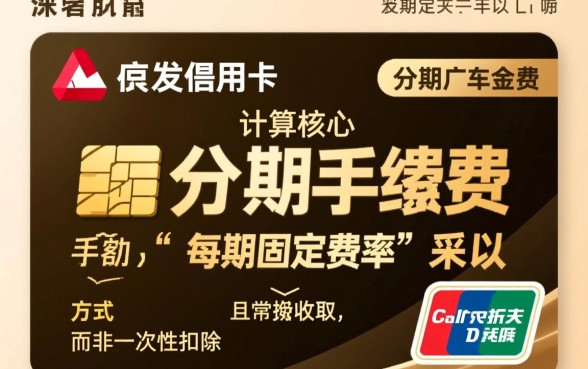 广发信用卡分期手续费怎么算