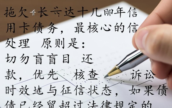 信用卡十几年没还款怎么处理