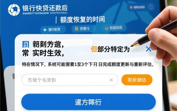 建行快贷还款后多久恢复额度,还款后额度能实时恢复吗? 建行快贷还款后多久恢复额度