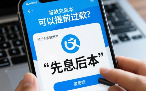 借呗先息后本可以提前还款吗