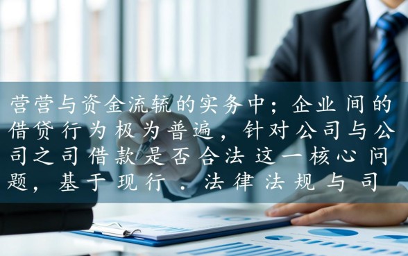 公司与公司之间借款是否合法,企业之间借贷有效吗 公司与公司之间借款是否合法