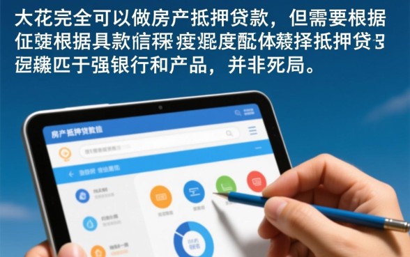 征信太花做房产抵押贷款行吗 征信太花做房产抵押贷款行吗