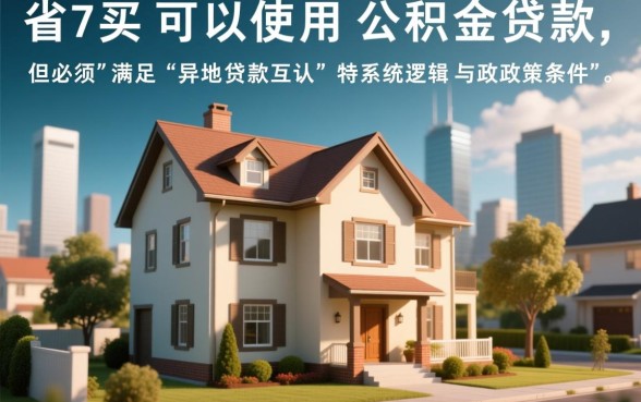 跨省买房可以用公积金贷款吗