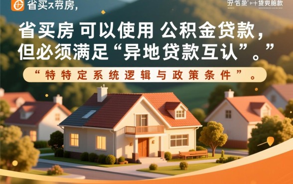 跨省买房可以用公积金贷款吗