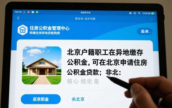 北京公积金异地贷款最新政策有哪些