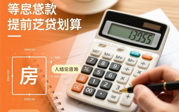 等额本息贷款提前还款划算吗