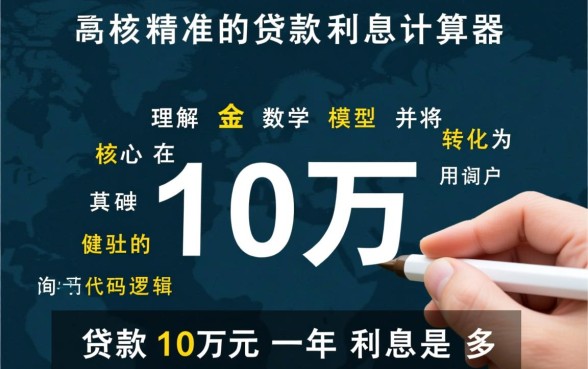 贷款10万元一年利息是多少
