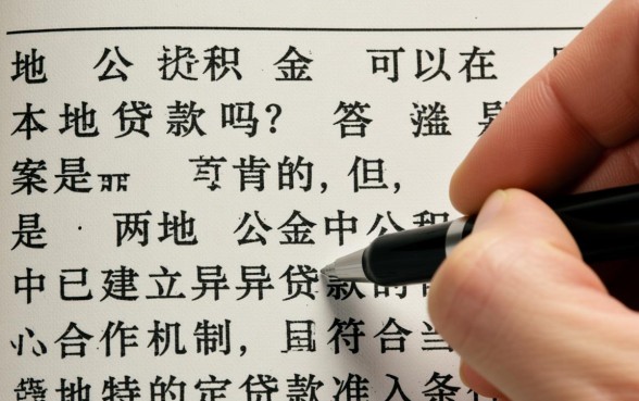 外地公积金可以在本地贷款吗