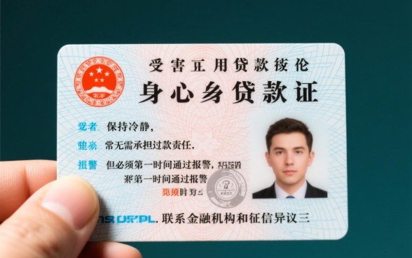 身份证被别人拿去贷款怎么办