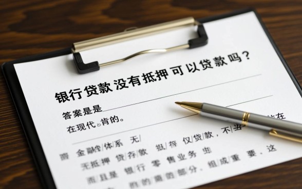 银行贷款没有抵押可以贷款吗