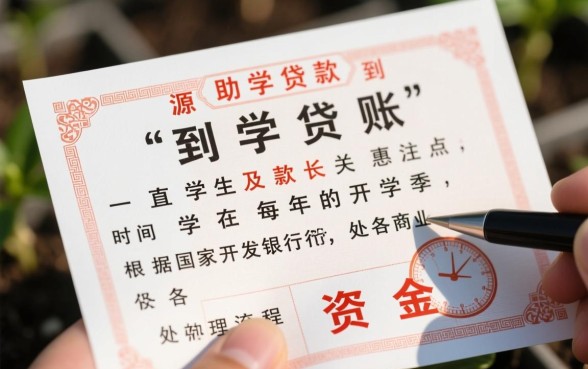 生源地助学贷款什么时候到账