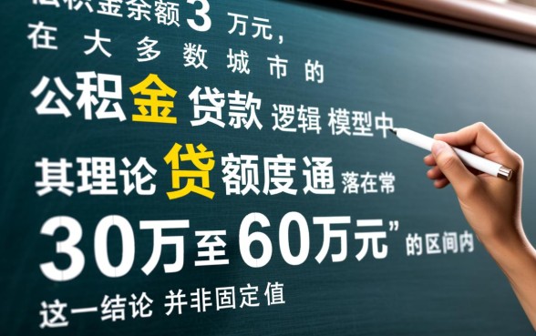 公积金余额3万可以贷款多少