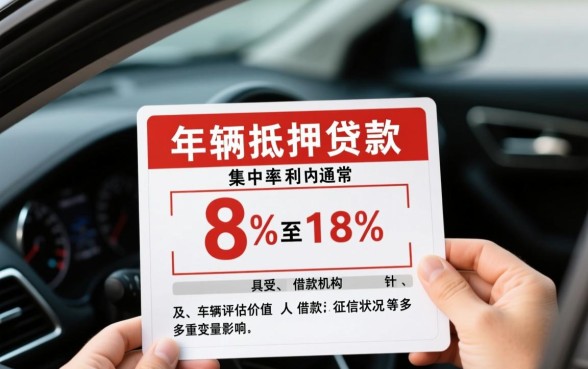 车辆抵押贷款利息一般是多少